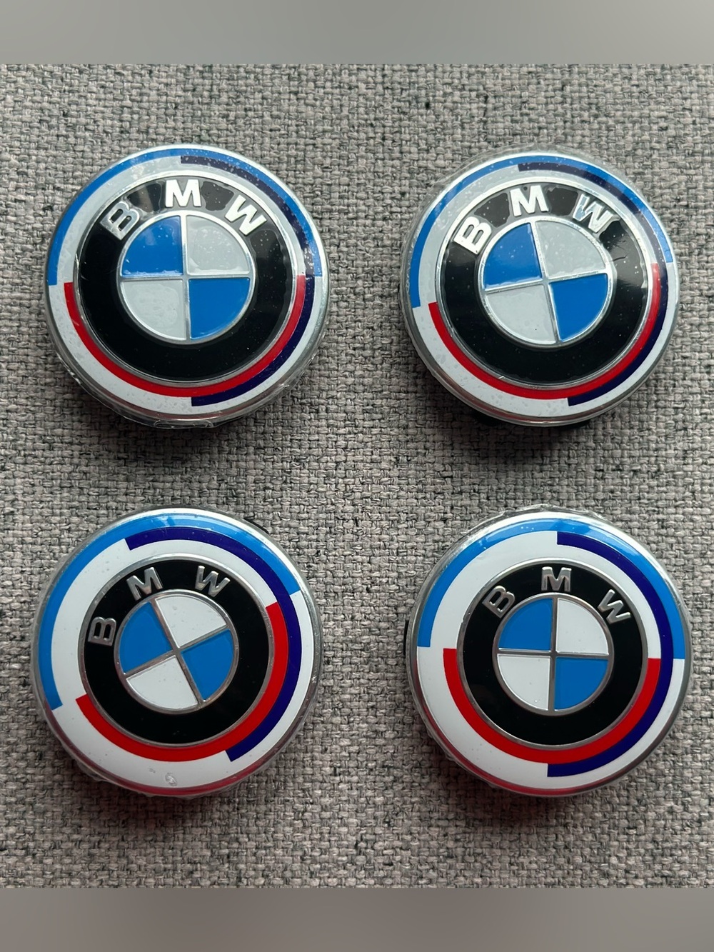 4x Bmw 50th Anniversary Car Wheel Hub Center Cover Rim Caps 56mm